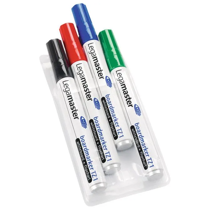 LEGAMASTER Marker za belu tablu/flipchart okrugli vrh 1/5-3mm  4boje TZ1 7-110094