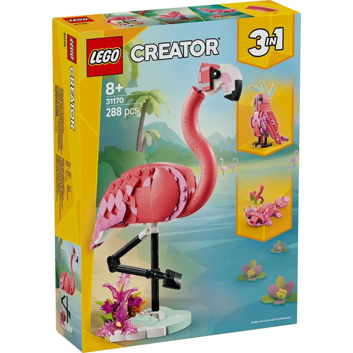 LEGO 31170 Divlje životinje: Ružičasti flamingo