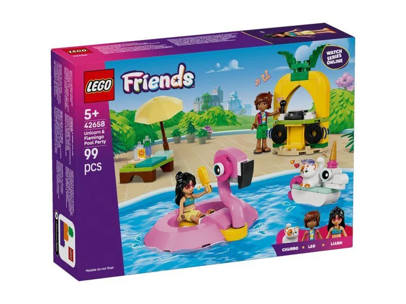 LEGO 42658 Zabava na bazenu s jednorogom i flamingom