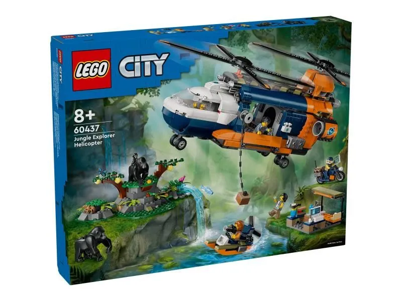 LEGO 60437 Helikopter – istraživač džungle u kampu baze