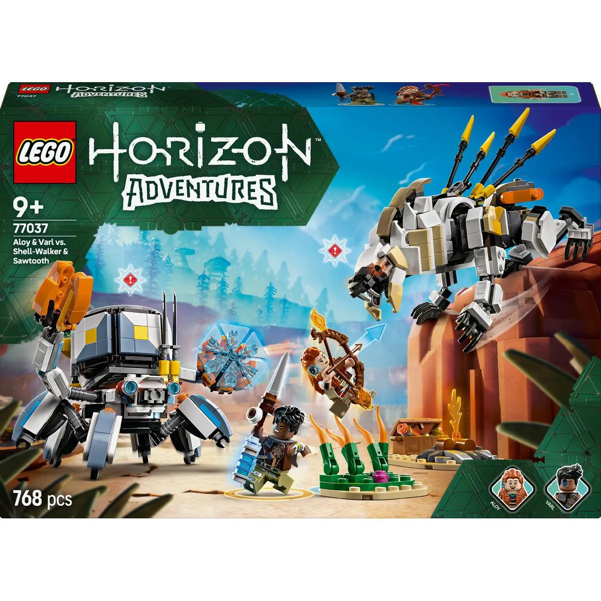 LEGO 77037 Aloj i Varl protiv Šel-vokera i Sabljozubog