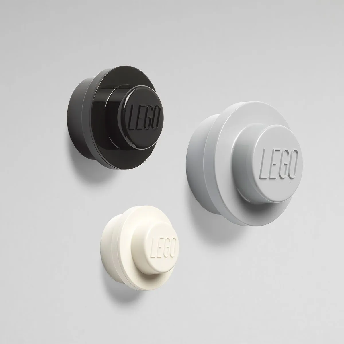 LEGO  kuke za kačenje/ 3 kom (bela/ crna i siva)