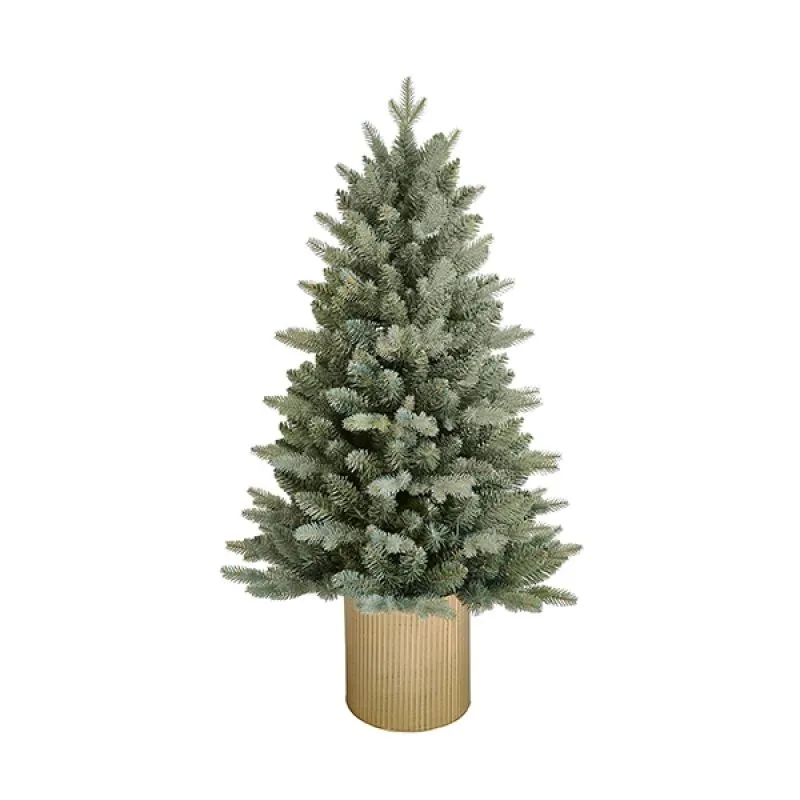 LEMON PLANET Novogodišnja jelka u metalnoj saksiji 120cm