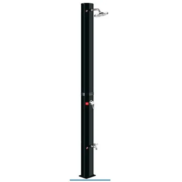 LEMON PLANET Solarni tuš 50L sa slavinom za noge, crna