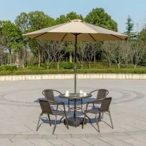 LEMON PLANET Suncobran sa podesivom visinom 270cm Roma, kapućino