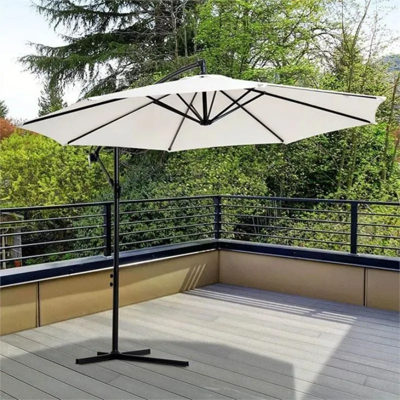 LEMON PLANET Viseći suncobran 300cm Parasol, bela
