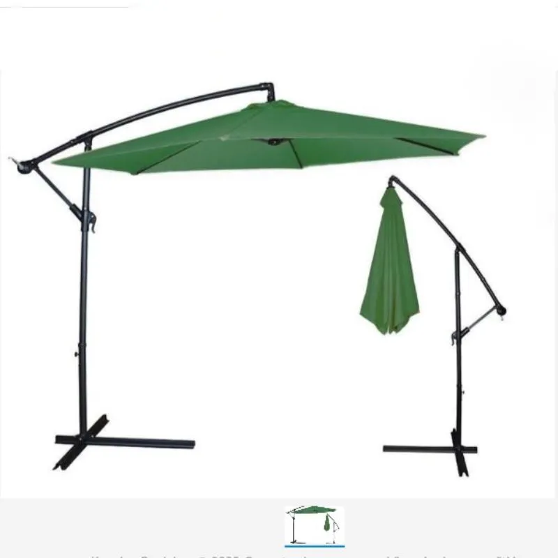 LEMON PLANET Viseći suncobran 300cm Parasol, zelena