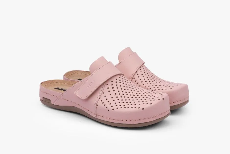 LEON Ženska papuča Leona Bakkar- roze