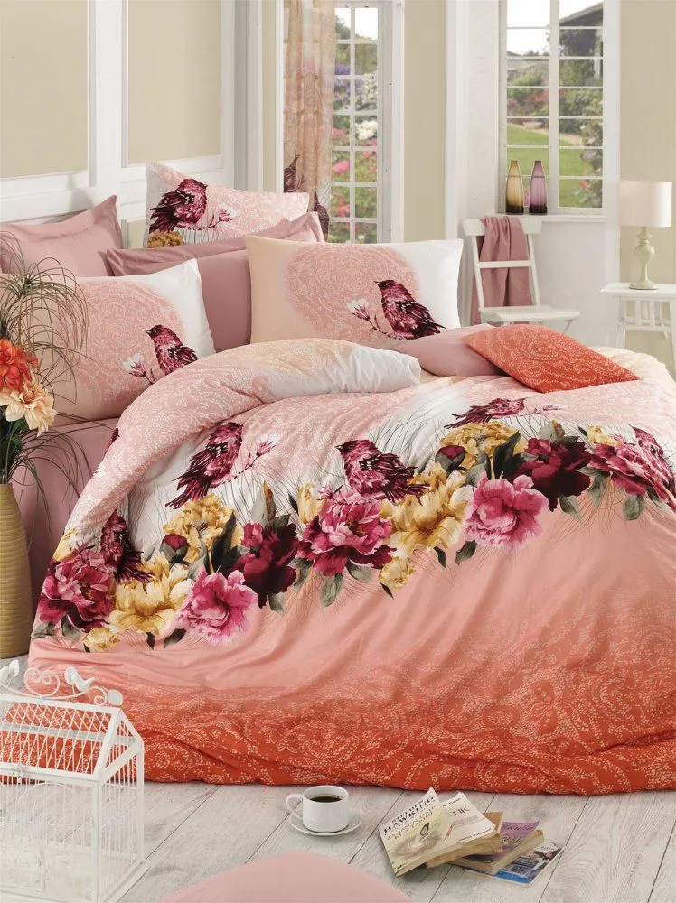 L`ESSENTIEL MAISON Ranforce posteljina 135 x 200 cm Calıkusu Pink