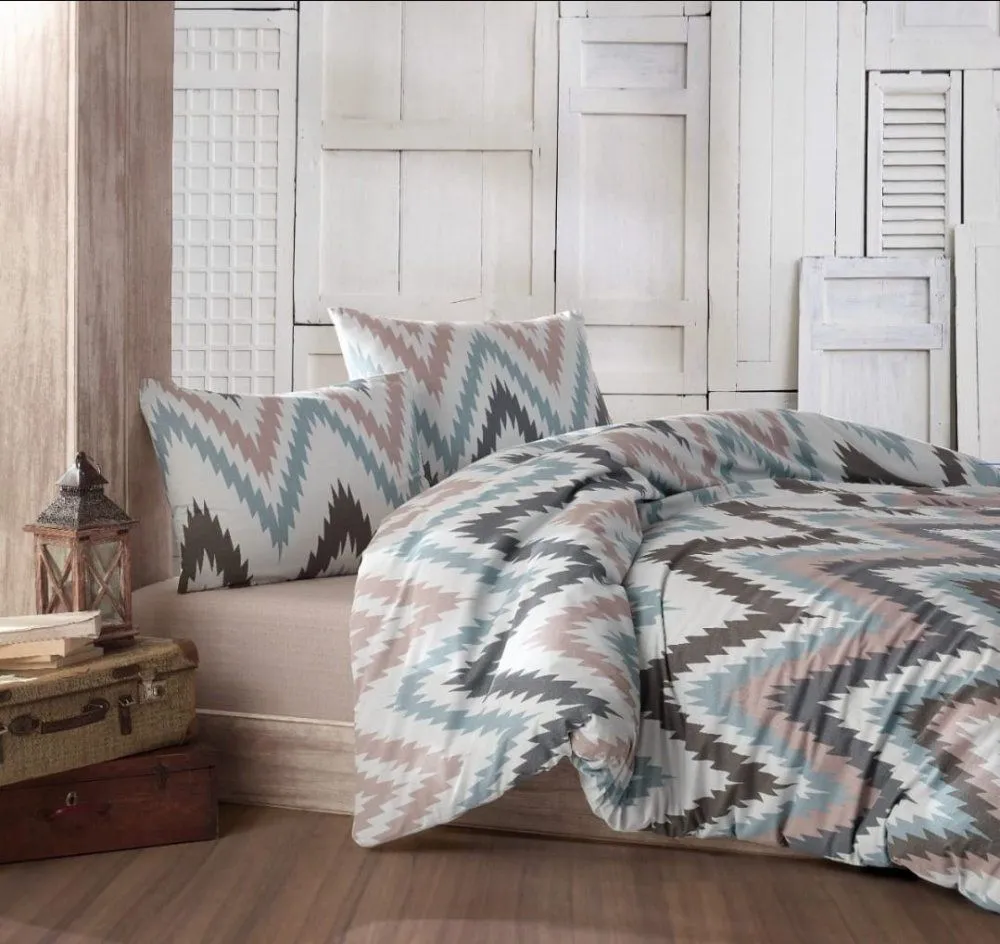 L`ESSENTIEL MAISON Ranforce posteljina 200x220 cm Zikzak