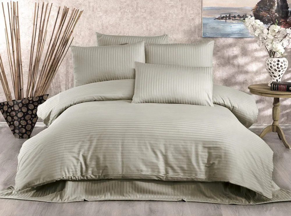 L`ESSENTIEL MAISON Satenska posteljina 155x200 cm Lilyum Cappuccino
