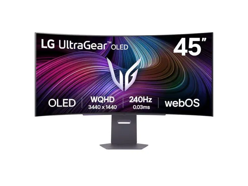 LG Monitor 45GX90SA-B 44.5/OLED/21:9/zakrivljen/3440x1440/240Hz/0/03ms GtG/HDMIx2/DP/USB/Gsync
