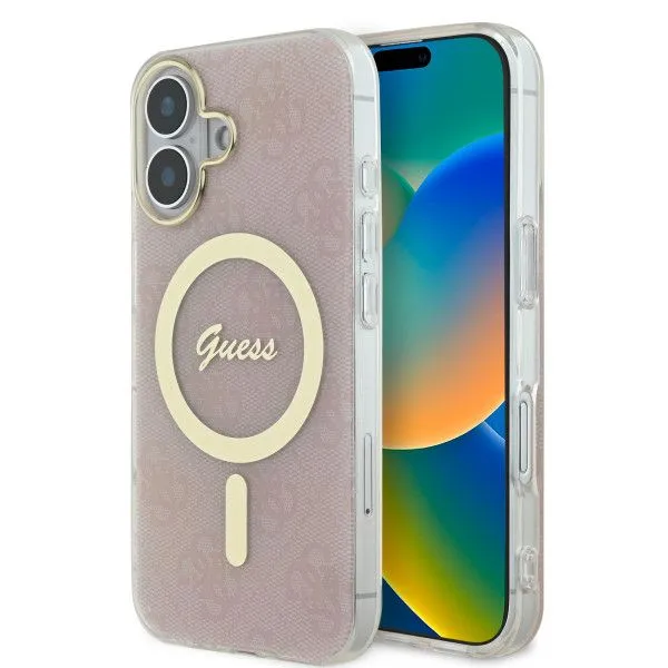 LICENSED GUESS GUESS MAGSAFE maska za iPhone 16 4G/ roza