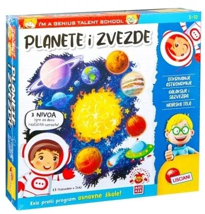 LISCIANI Edukativni set Mali genije SR - Planete i zvezde RS100521