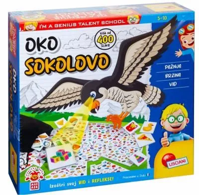 Lisciani Mali genije SR društvena igra Oko sokolovo