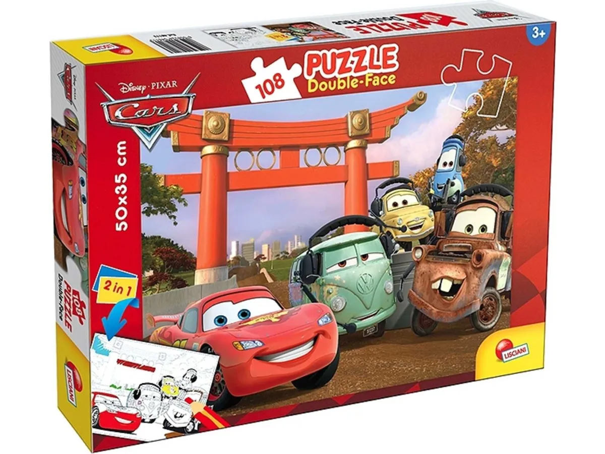 LISCIANI Puzzle Cars 2u1 složi I oboji - 108 delova