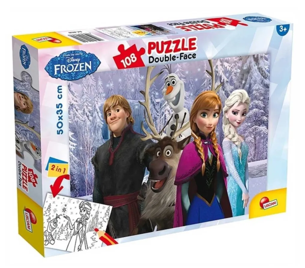 LISCIANI Puzzle Frozen My Friends 2u1 složi I oboji - 108 delova