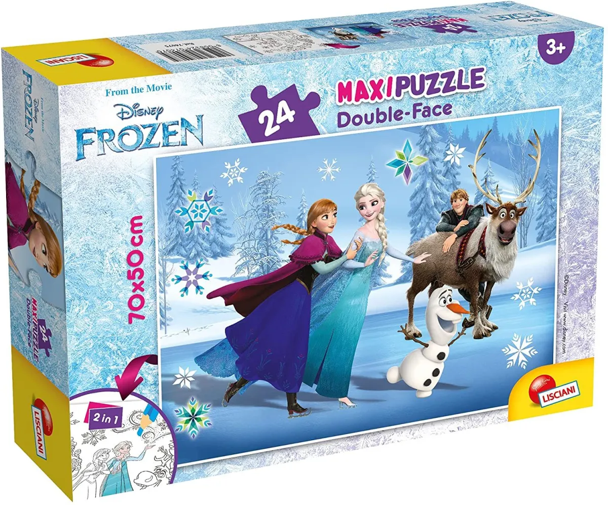 LISCIANI Puzzle Maxi Frozen 2u1 složi I oboji -24 dela