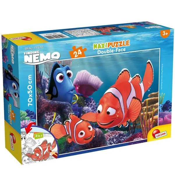 LISCIANI Puzzle Maxi Nemo 2u1 složi I oboji 24 dela
