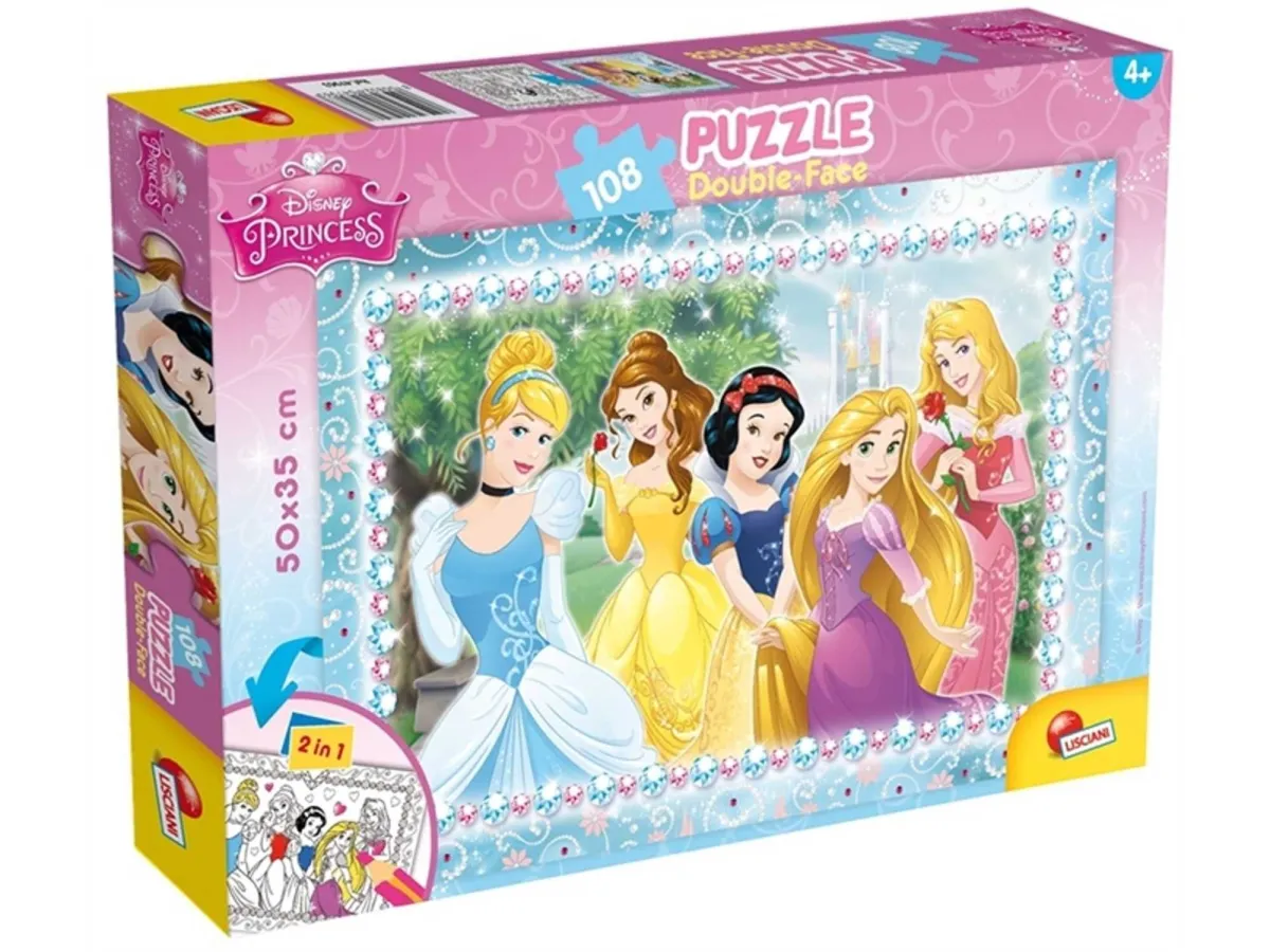 LISCIANI Puzzle Princess 2u1 složi I oboji - 108 delova