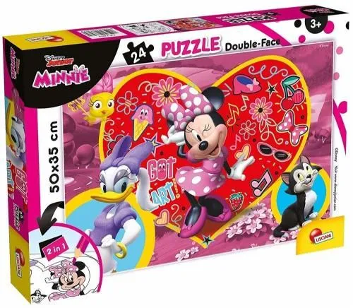 Lisciani Slagalica 24 pcs Minnie 2u1 složi I oboji
