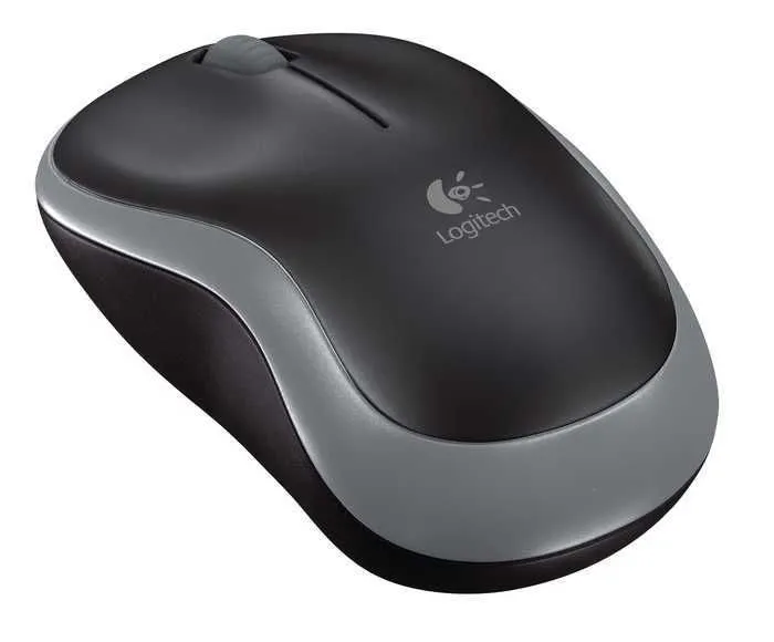 LOGITECH Bežični miš za laptop M185, sivi