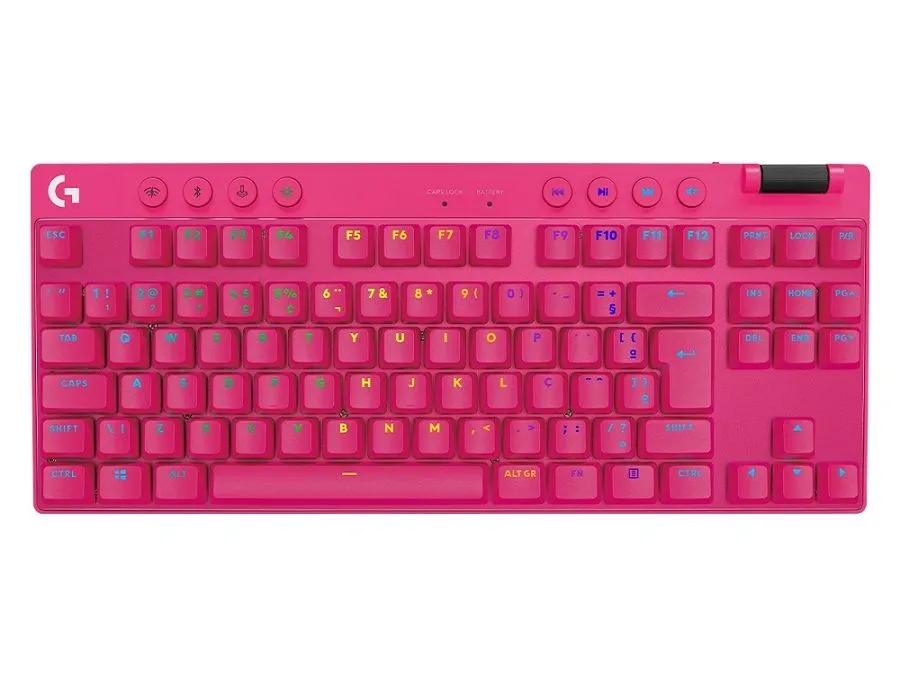 LOGITECH G PRO X TKL Lightspeed Gaming Keyboard/ Pink/ US/ BT Tactile