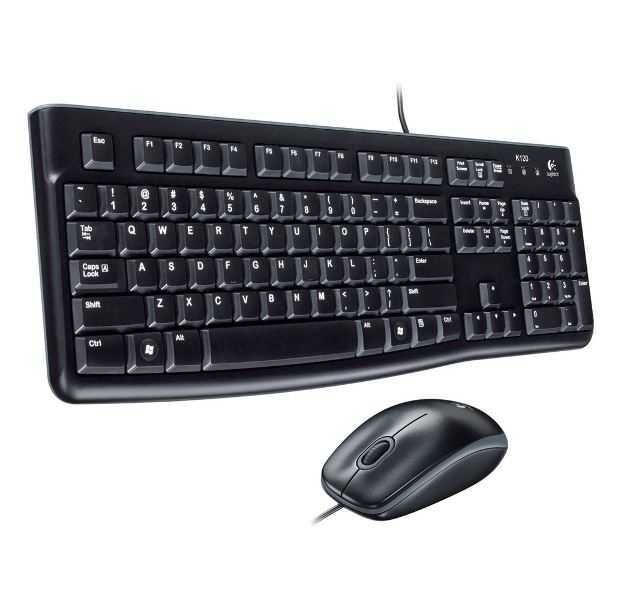 LOGITECH Žična tastatura i miš MK120 US, crni