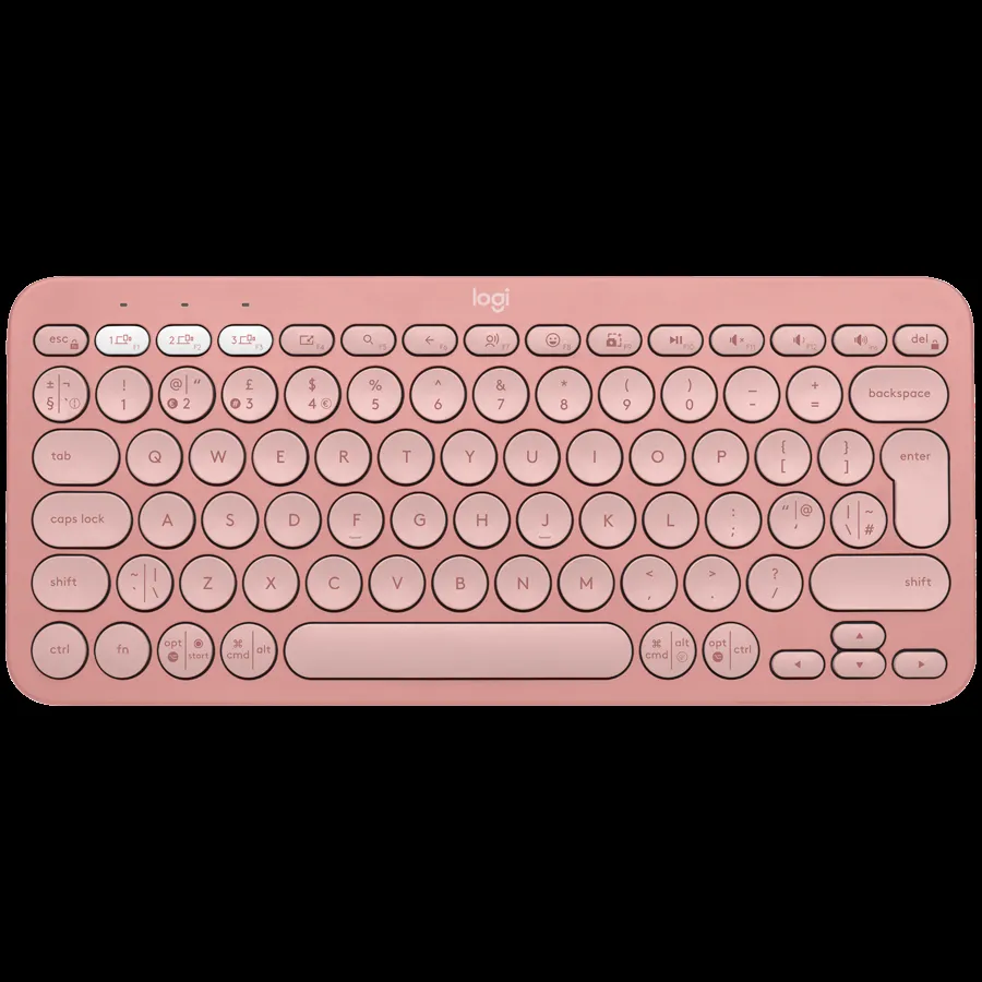 LOGITECH K380s Bluetooth Pebble Keys 2 US roze tastatura