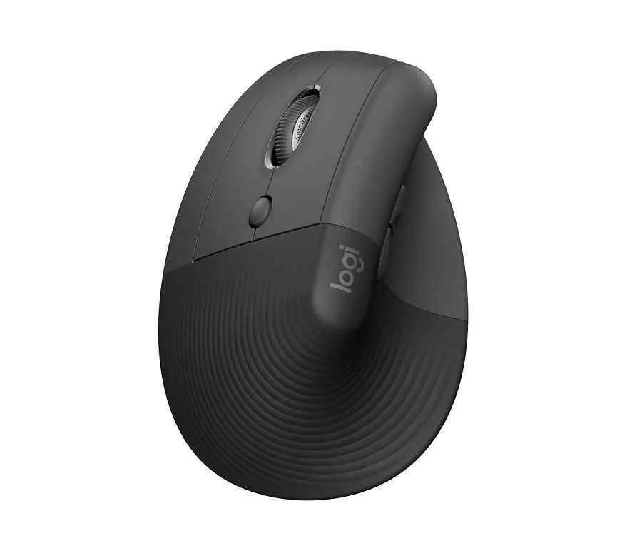 LOGITECH Lift miš vertikalni za levoruke, sivi