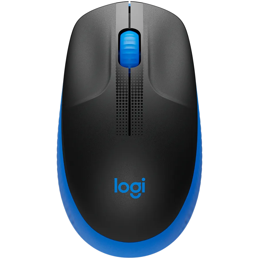 LOGITECH M190 Full-size wireless mouse - BLUE - 2.4GHZ - EMEA - M190