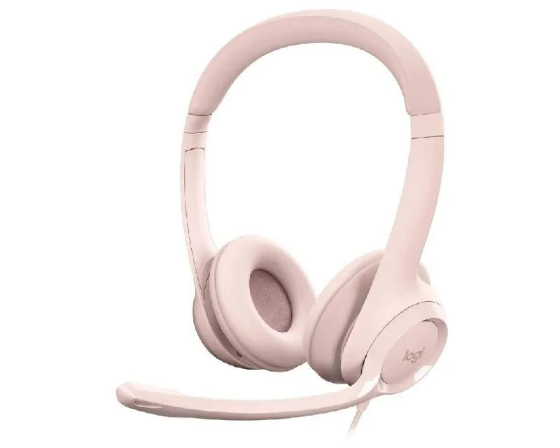 LOGITECH Slušalice sa mikrofonom H390, roze