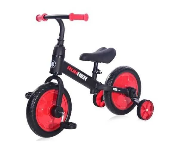 LORELLI Bicikl balance runner 2u1 Black&red