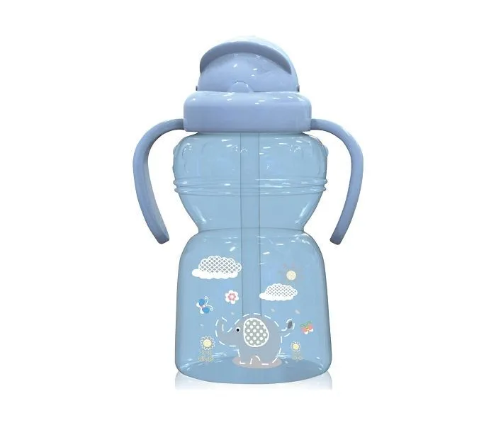 LORELLI Flašica sportska sa slamčicom 325 ml Animals sa ručicama moonlight blue