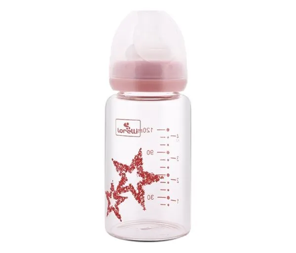LORELLI Flašica staklena  sa anti-colic dodatkom 120 ml