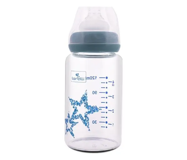 LORELLI Flašica staklena  sa anti-colic dodatkom 120 ml