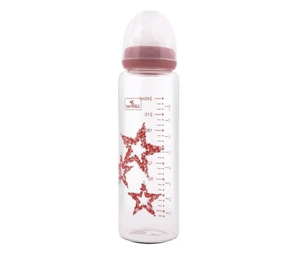 LORELLI Flašica staklena  sa anti-colic dodatkom 240 ml