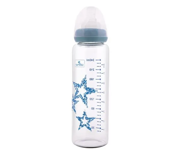 LORELLI Flašica staklena  sa anti-colic dodatkom 240 ml