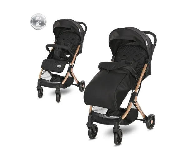 LORELLI Kolica za bebe Fiorano black + footcover (2023)