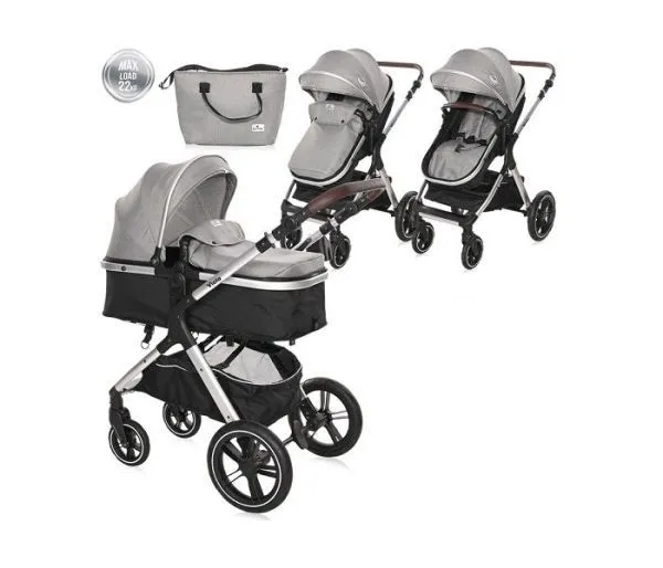 LORELLI Kolica za bebe Viola - Opaline grey + adapter