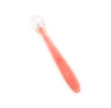 LORELLI Silikonska kašika za bebe, roze