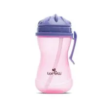 LORELLI Sportska flašica sa ručkom 360ml, ljubičasta/roze