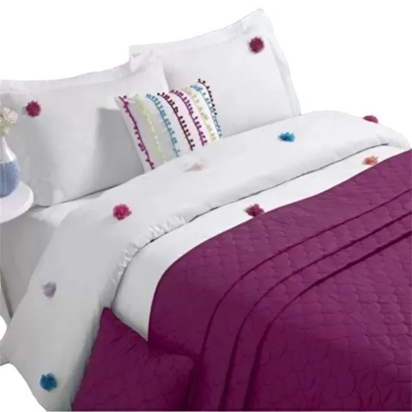 Louca Patisca Posteljina double set box sa prekrivačem bordo
