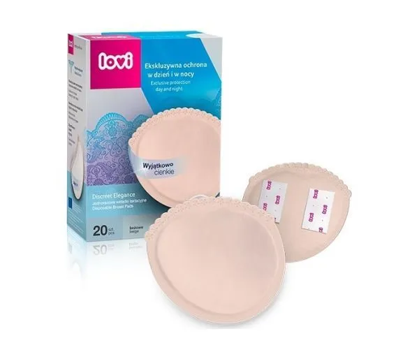 LOVI Tuferi za grudi discreet elegance - Nude 20 komada
