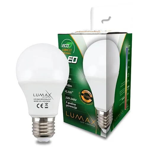 LUMAX Led sijalica E27 9W 4000K