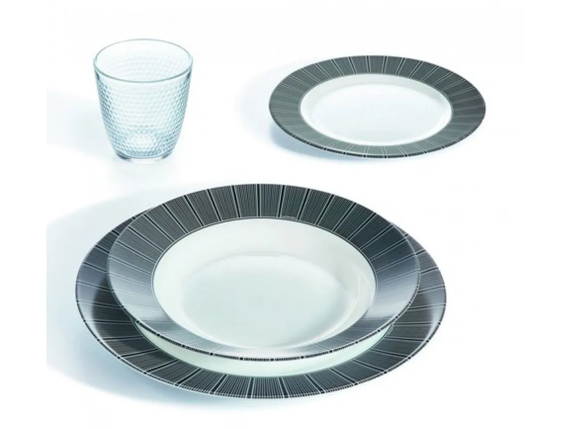 LUMINARC Set tanjira Astre black 18/1 luminarc