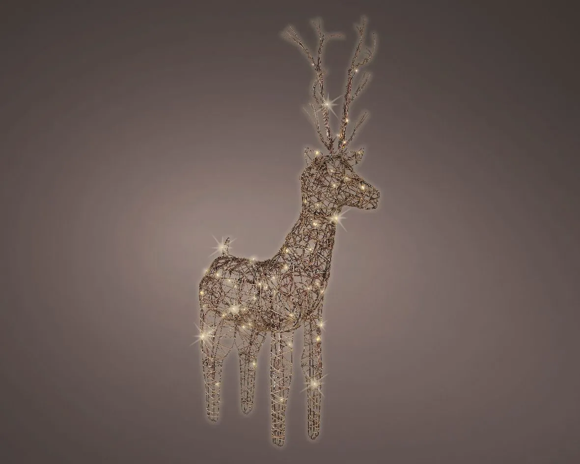 LUMINEO Dekorativna figura jelen 48 LED