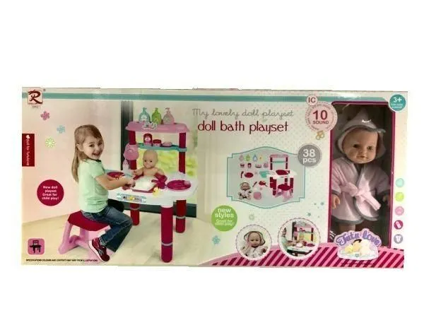 Lutka beba sa opremom za kupanje