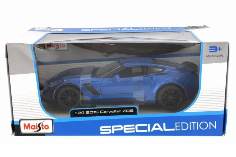 MAISTO Metalni model autića 1:24 2015 Corvette Z06 31133BU