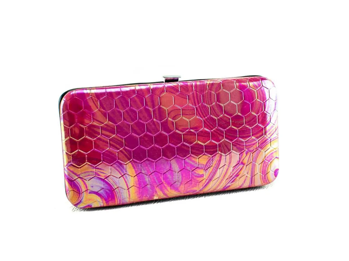 Manikir set, hologram roze 14-1 10d